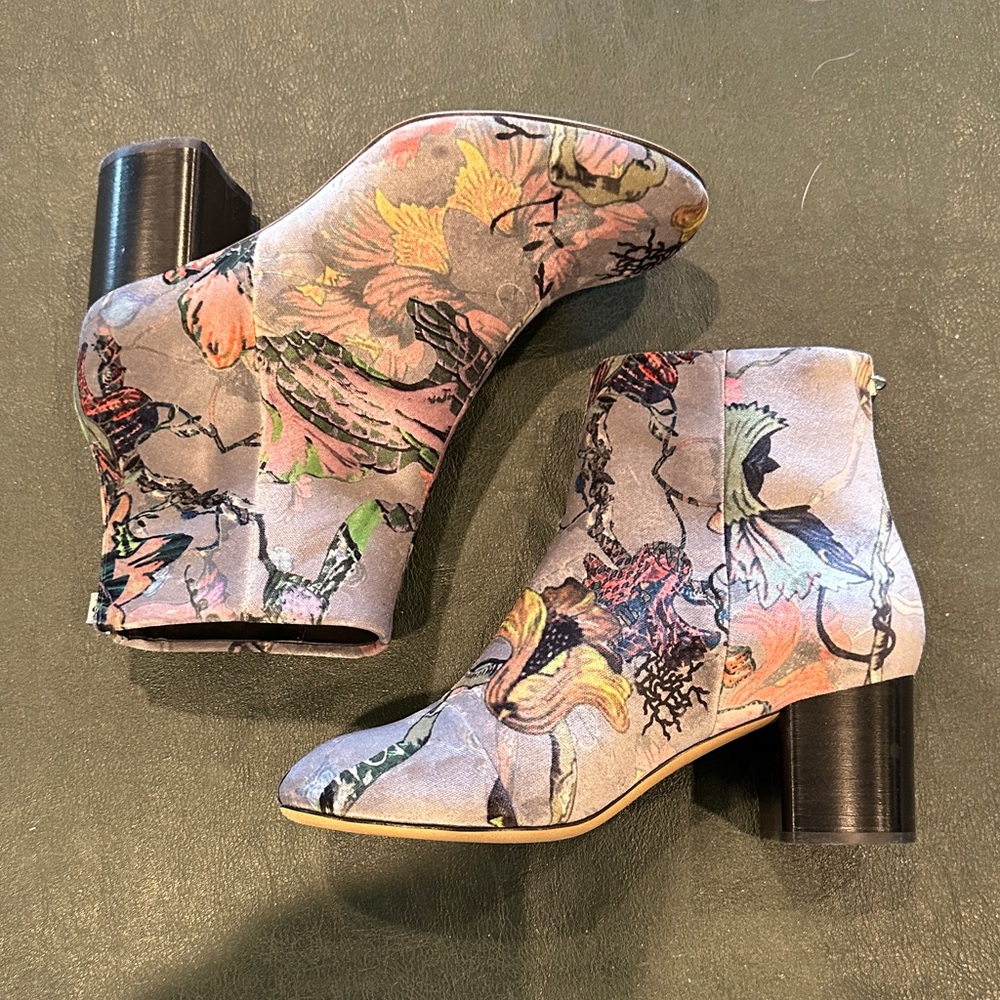 rag & bone Multicolor Floral Ankle Boots